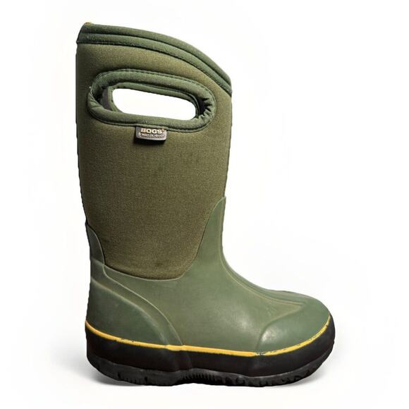Bogs Kids Classic Waterproof Insulated Winter Boots Green US Size 10 EU 26 - Picture 5 of 12